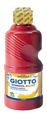 TEMPERA LIQUIDA 250ML GIOTTO LAVABLE ROJO | 1 UNIDADES | (FILA)